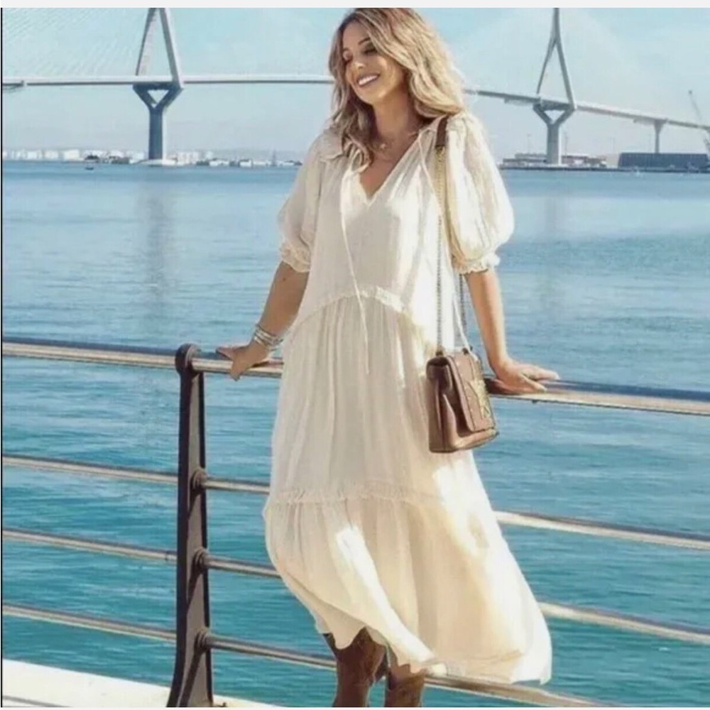 Zara Tiered Midi Dress